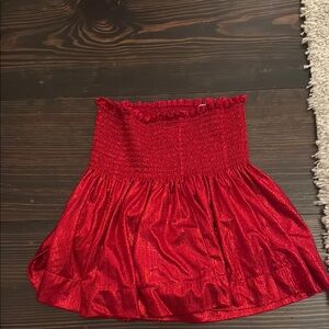 Elegant Red Women's Skirt